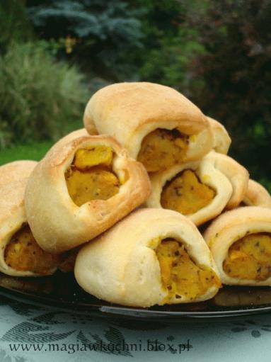 Paszteciki z pieczoną dynią